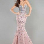 2015 Fishtail Dress Models – Pink