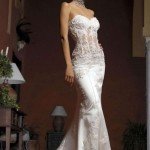 2015 Fishtail Dress Models – White