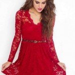 2015 Lace Dresses – Red