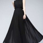 Black Chiffon Dress 2015