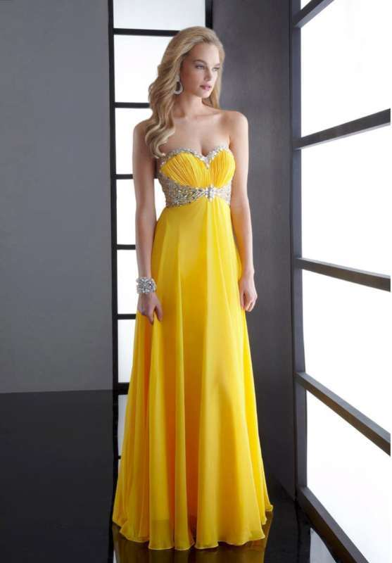 Yellow Evening Dresses 2015