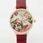 Olivia Burton Woodland Bird In Roses Watch