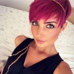Short Haircuts With Pink Color 2016 – 2