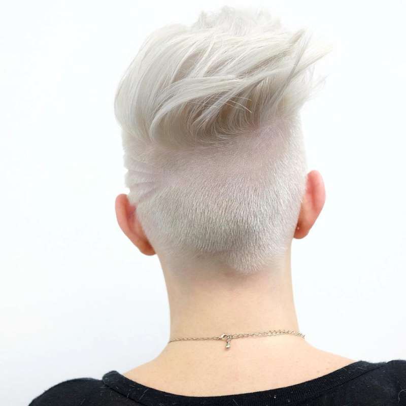 Short Hairstyles White Hair - 1