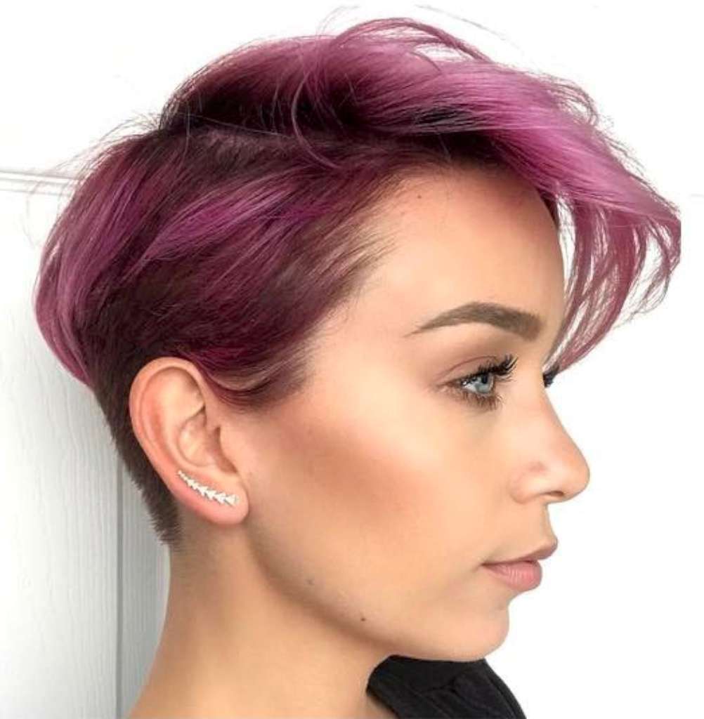 Short Purple Hairstyles 2017 - 1