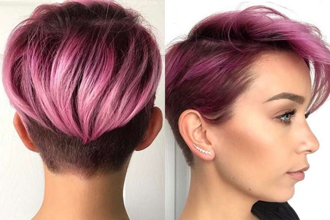 Short Purple Hairstyles 2017