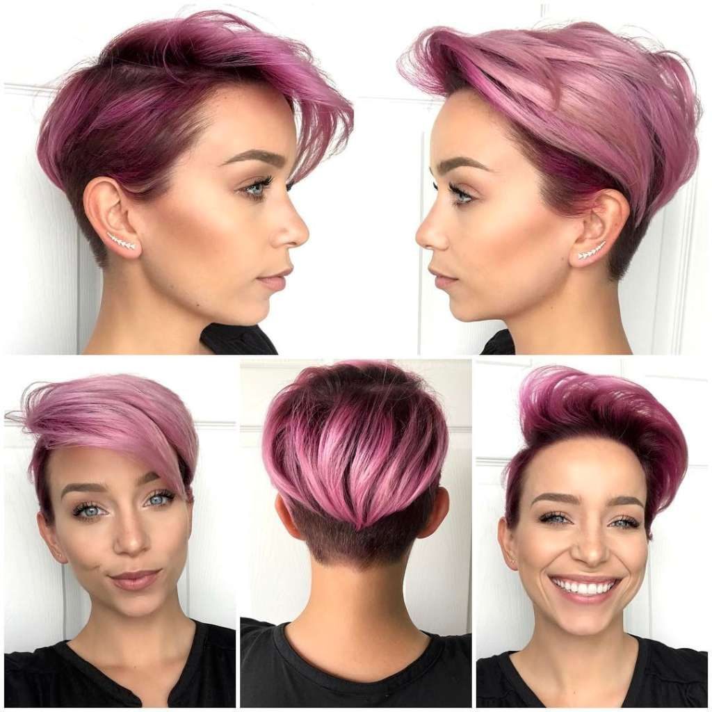 Short Purple Hairstyles 2017 - 7
