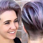 2017 Short Hairstyles Purple