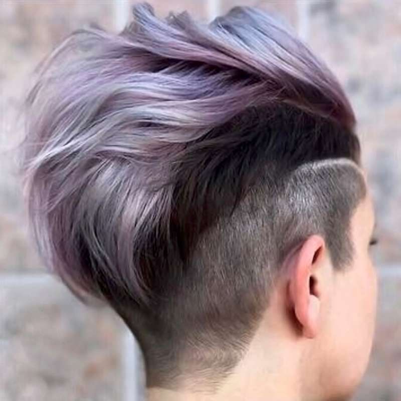 2017 Short Hairstyles Purple - 4