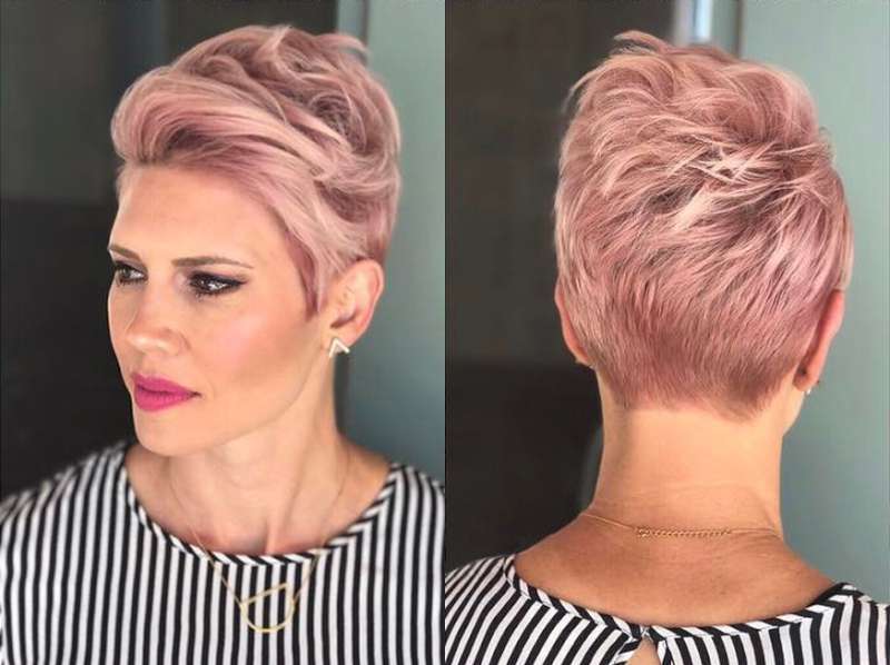 Short Haircuts Pink 2017 - 1