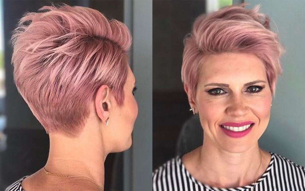 Short Haircuts Pink 2017