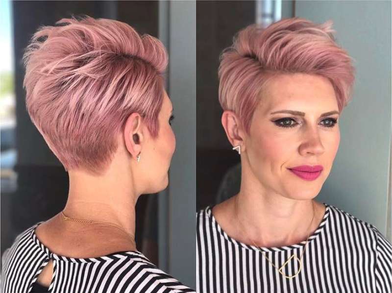Short Haircuts Pink 2017 - 6