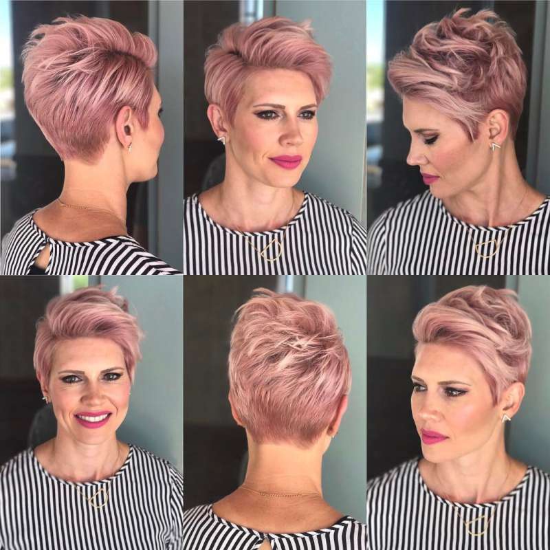 Short Haircuts Pink 2017 - 1