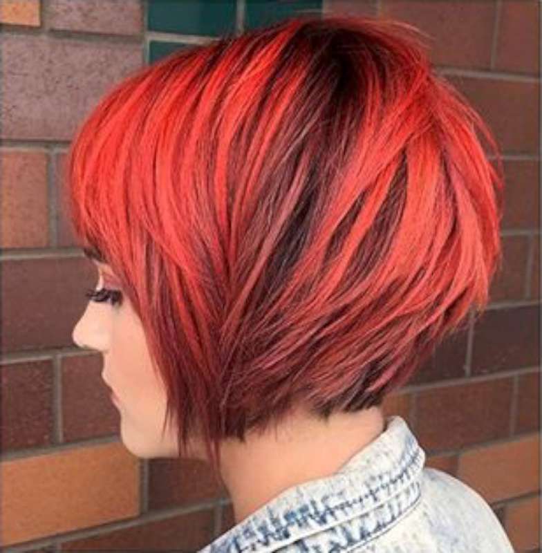 Short Hairstyles Red And Black - 1