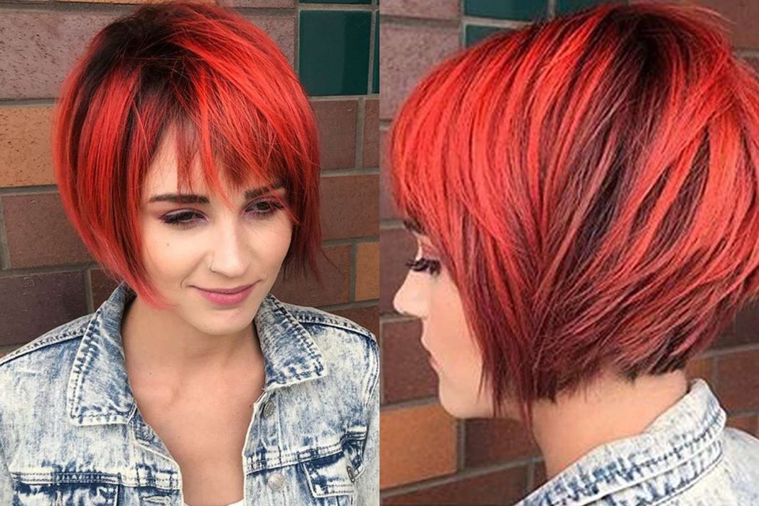 Short Hairstyles Red And Black