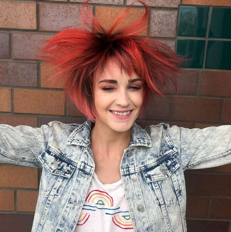 Short Hairstyles Red And Black - 9